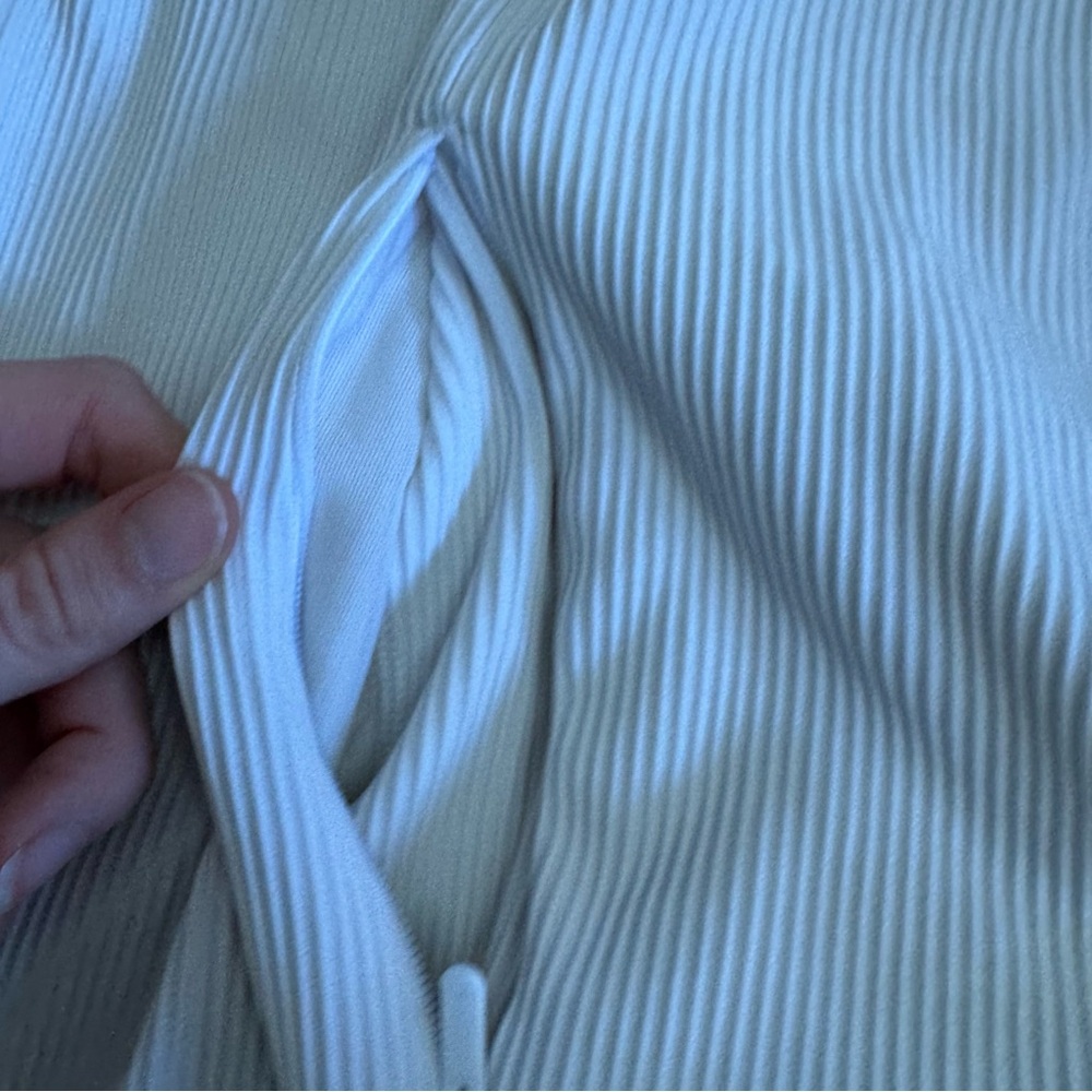 Athleta Salutation Jacket White Ribbed - image 6